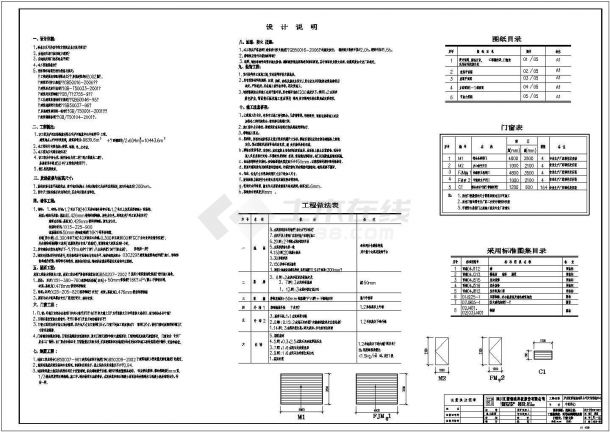 鞍山宏图物流1号中转库详细建筑施工图-图一