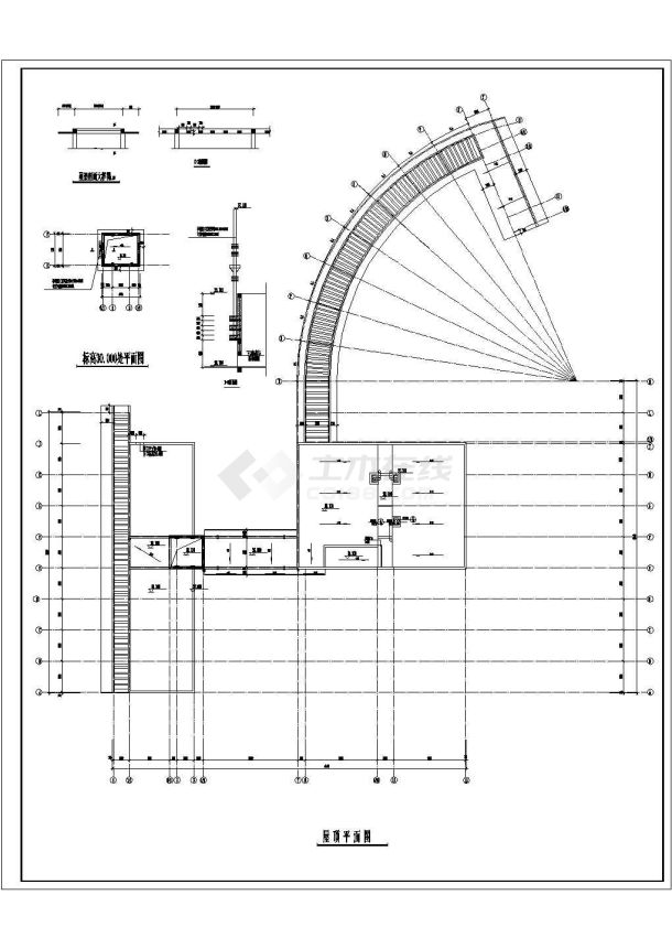 某框架结构多层星级酒店设计cad全套建筑施工图-图一