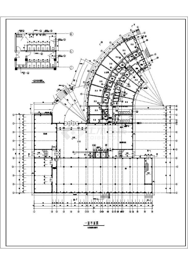 某框架结构多层星级酒店设计cad全套建筑施工图-图二