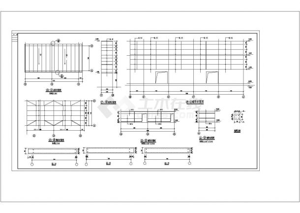 某大型公司钢结构围护栏施工CAD图-图一