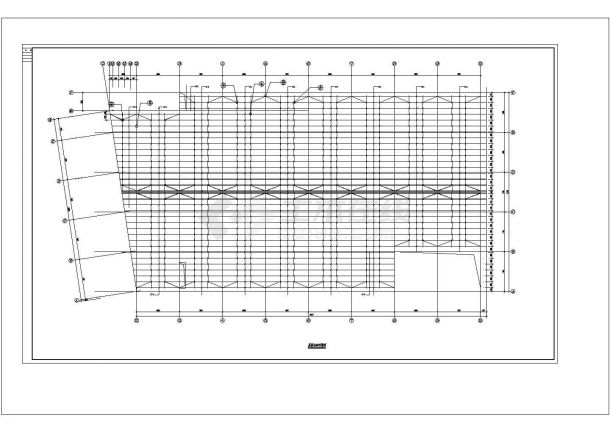 某大型公司钢结构围护栏施工CAD图-图二