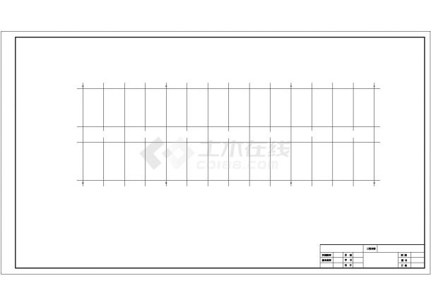 沧州市某公司3900平米五层混合结构办公楼平立剖面设计CAD图纸-图二