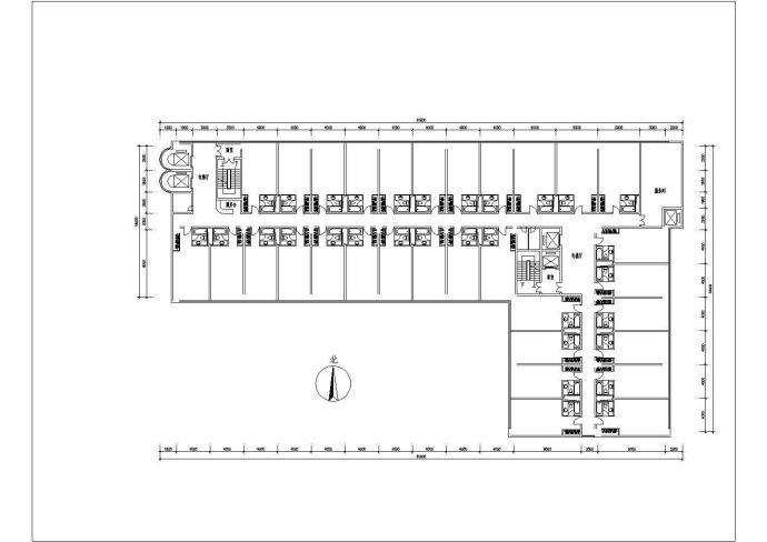 某高档酒店大堂装修设计cad平面方案图纸_图1