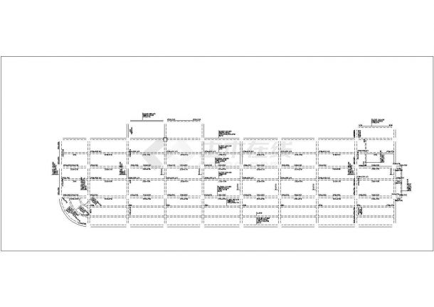泉州市某工厂7800平米8层钢框架办公楼结构设计CAD图纸-图二