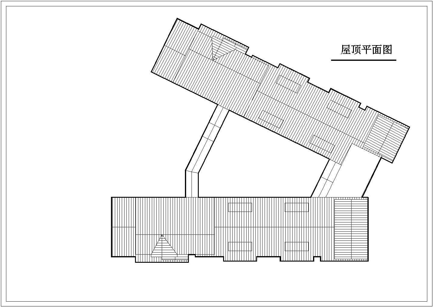 某四层框架结构酒店设计cad平面方案图