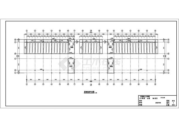济南市某企业单位3600平米4层框架结构办公楼建筑+结构设计CAD图纸-图一