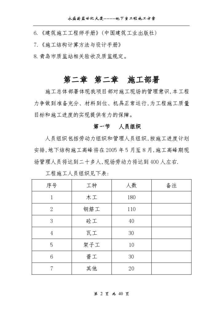 43508平米永盛世纪大厦地下室施工方案-图二