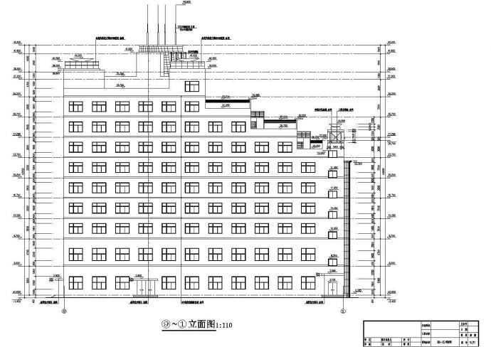 某市豪华高层酒店建筑CAD布置图_图1