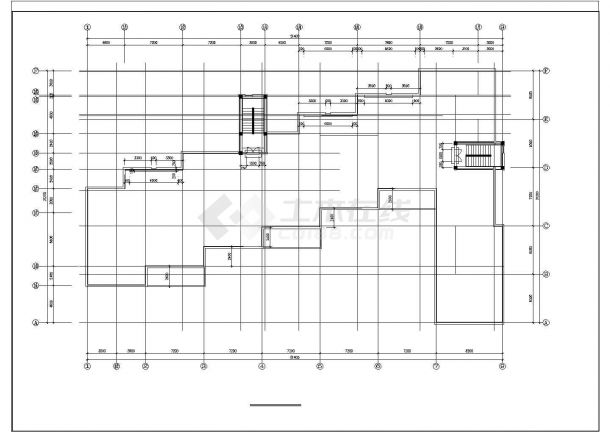 长51.4米宽31.2米三层幼儿园设计方案图-图一