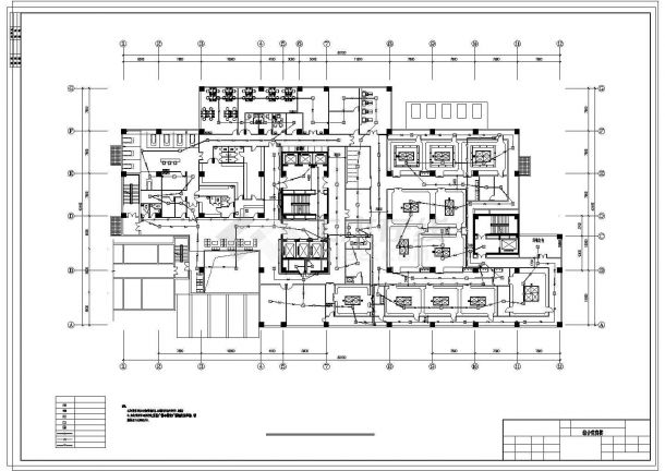 某地区医院综合病房楼电气设计施工图纸-图一