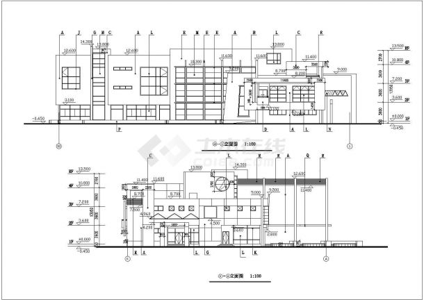 三层框架3034.8平米幼儿园建筑设计施工图-图一