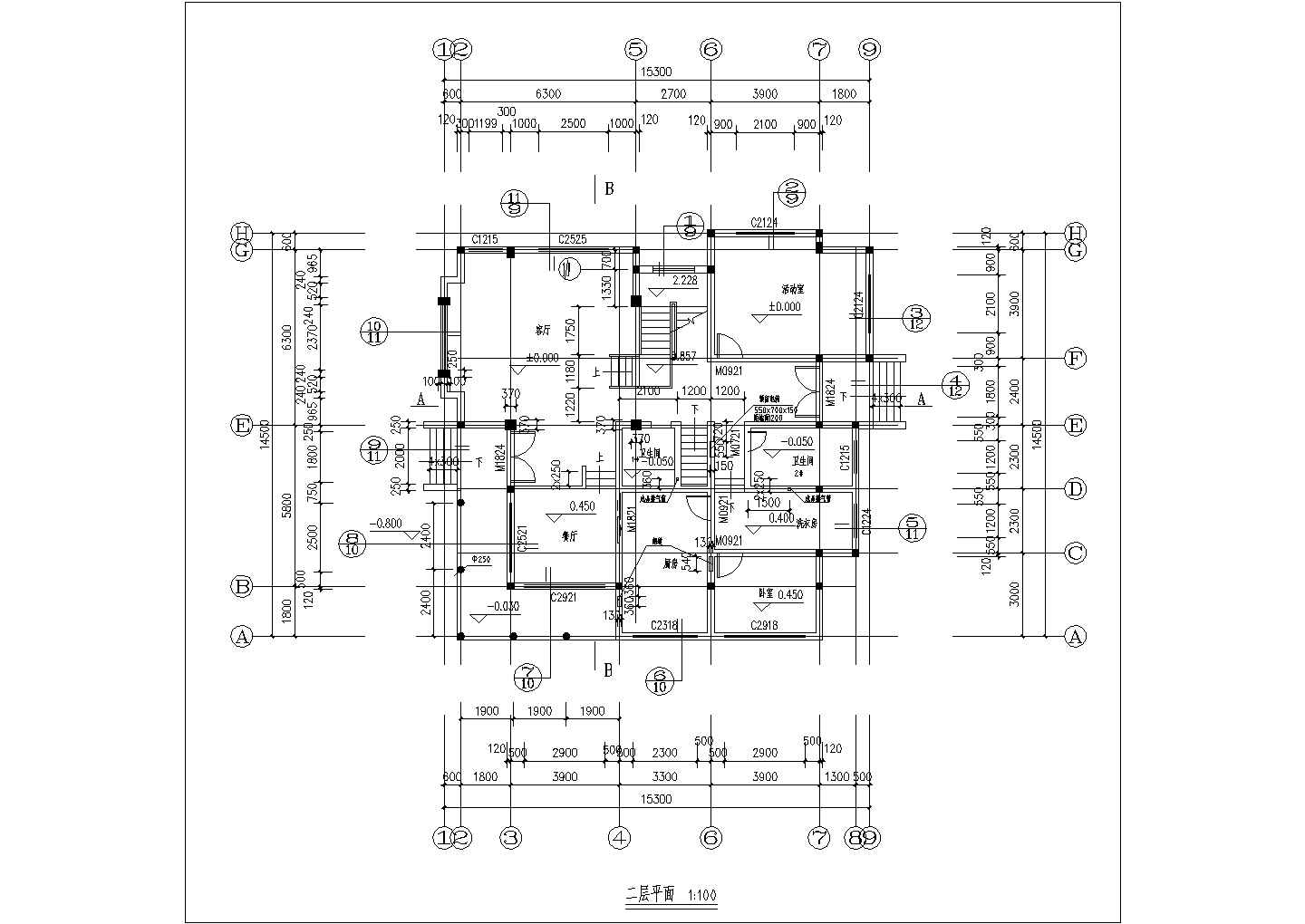 某地三层小别墅建筑设计施工图纸