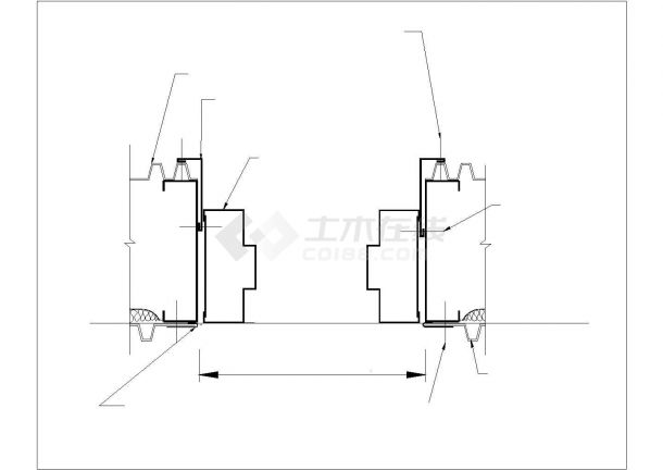 14种铝合金门窗安装详细设计CAD图纸-图二