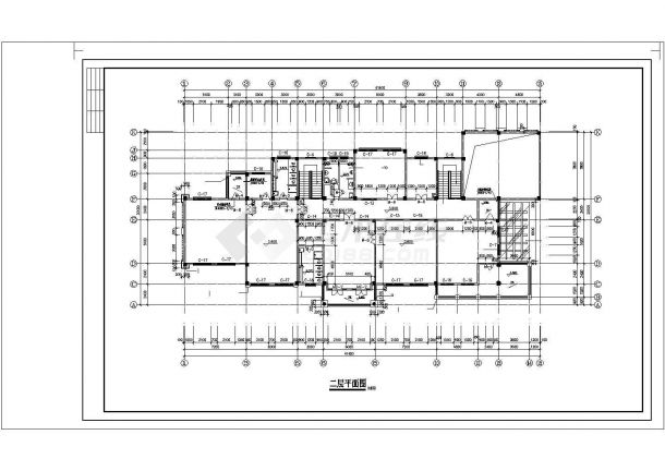 长41.4米 宽20.1米 二层精品幼儿园建筑设计图-图一