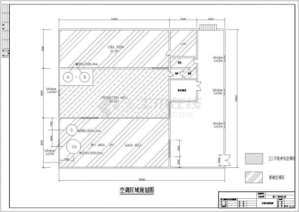某厂房空调全套CAD设计施工图纸-图二