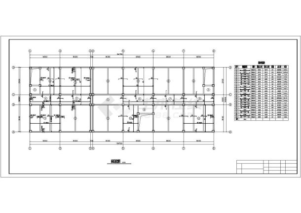 汾阳市某单位6千平米左右6层框混结构办公楼全套结构设计CAD图纸-图一