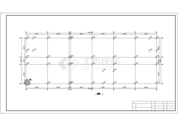 汾阳市某单位6千平米左右6层框混结构办公楼全套结构设计CAD图纸-图二