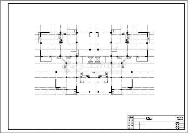 某小区7600平米16+1层框剪结构住宅楼全套建筑设计CAD图纸-图一