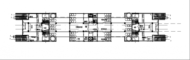 无锡3层高架轻轨车站综合楼建筑设计施工cad图纸-图一