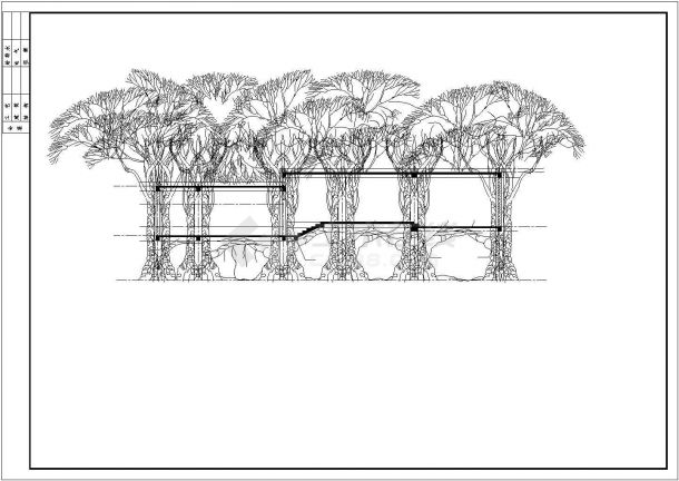 某童趣园树林房子景观规划设计cad施工详图（大院设计，11张图）-图二