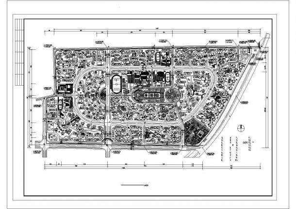 紫薇城市花园-天然气管道主干线总平面图图纸-图一