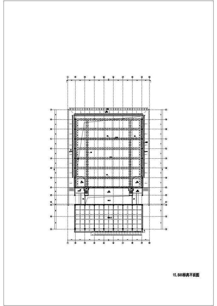 天津师范大学体育馆（多层框架结构）设计cad全套建筑施工图（含结构设计，含给排水设计，含暖通设计，含电气设计）_图1