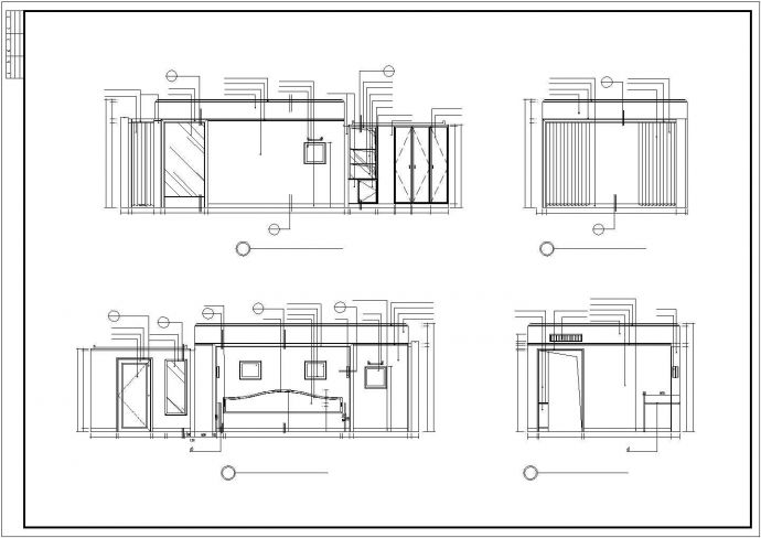 某残疾人房间建筑施工CAD图（共3张）_图1