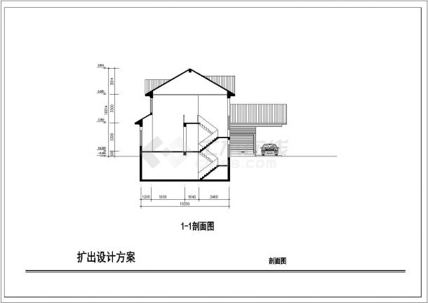一份乡村别墅建筑CAD参考图-图二