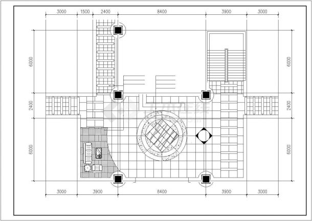 办公楼设计_某办公楼门厅装修设计CAD图纸-图一