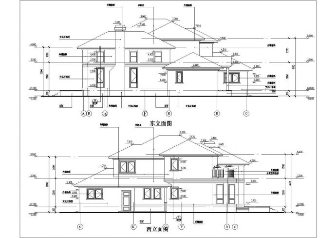 一套很不错的别墅建筑设计施工图_图1