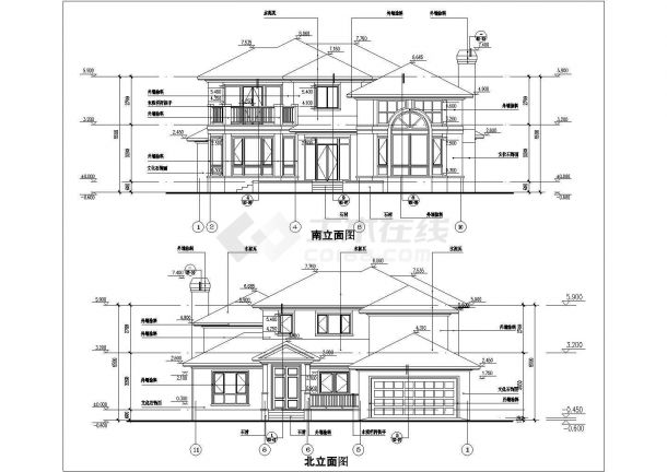 一套很不错的别墅建筑设计施工图-图二