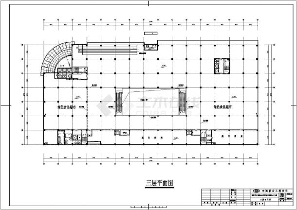 办公楼设计_北京某知名研究所12层办公楼建筑设计CAD图纸-图一
