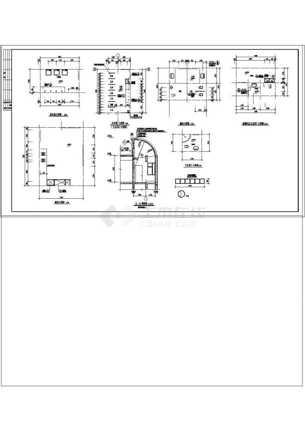 幼儿园建筑设计全套cad施工图-图二