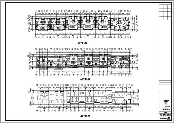 杭州市某小区6层经典住宅楼建筑设计CAD图纸-图一