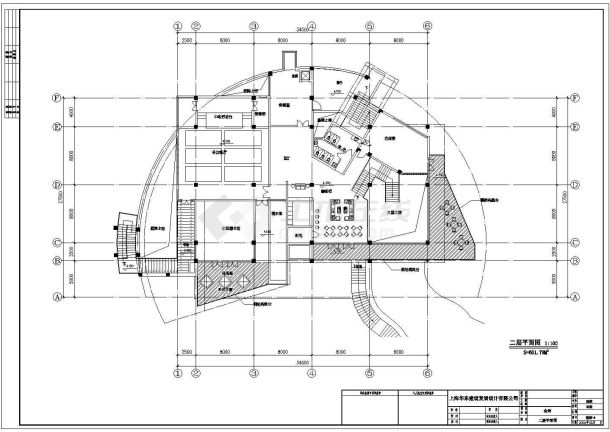 某地多层会所别墅建筑设计CAD基础详图-图二
