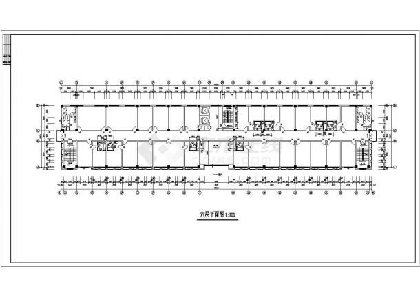 南宁市某单位9400平米7层框架结构实训大楼建筑设计CAD图纸-图一