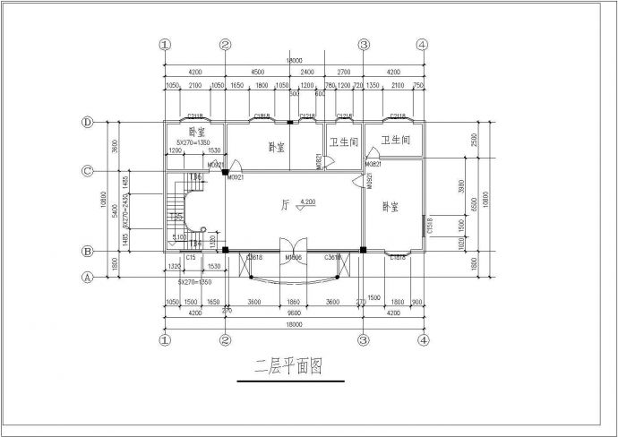 多层别墅建筑设计施工图（含效果图）_图1