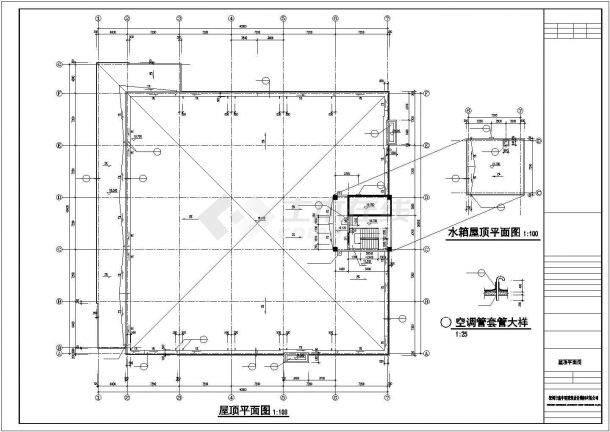 北京某高校6200平米4层框架结构学生食堂建筑设计CAD图纸-图一