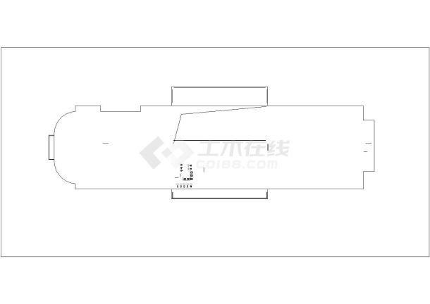 太原市某沿街12+1层写字楼建筑设计CAD图纸-图二