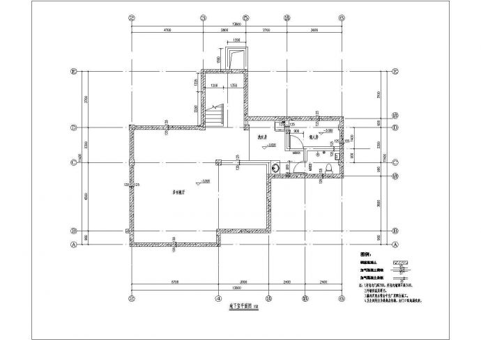 某三层别墅建筑cad设计施工图（含效果图）_图1