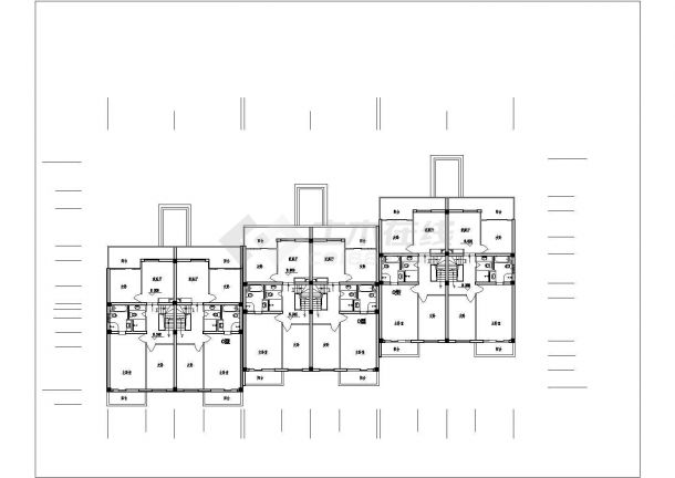 某美式两层别墅建筑cad设计施工图-图二