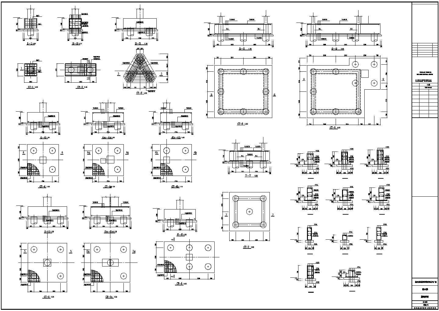 厂房设计_长沙某工厂6层厂房详细结构设计CAD图纸
