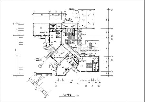 某小区幼儿园建筑设计全套施工图纸-图二