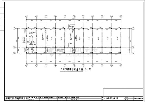 厂房设计_天水市某化肥厂3层厂房结构设计CAD图纸-图一