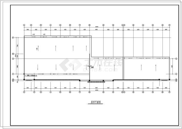 小学教学楼建施CAD平面布置参考图-图一