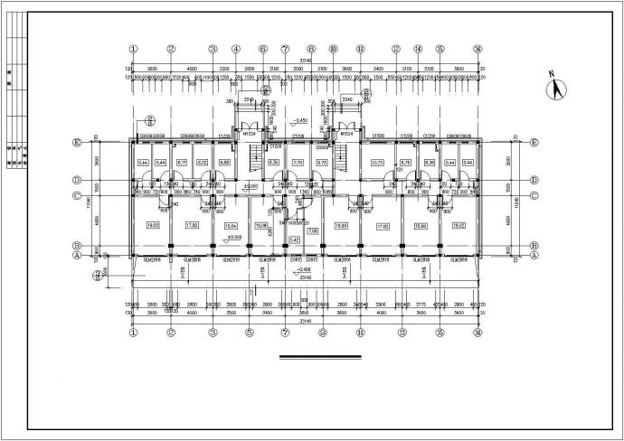 某地六层住宅小建筑设计cad图纸（共9张）_图1