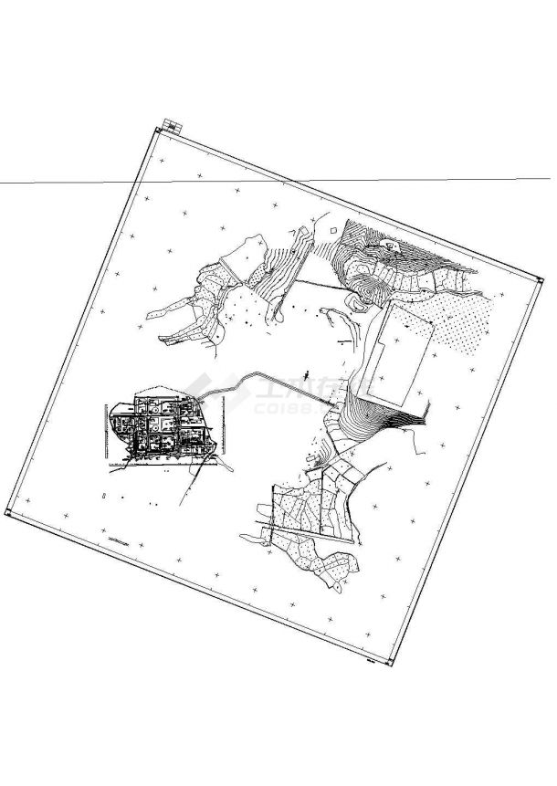 某工业污水处理工艺设计详细方案CAD图纸-图一