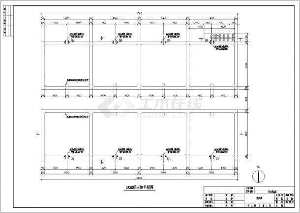 某大型火腿厂生产废水处理工艺设计详细方案CAD图纸-图一