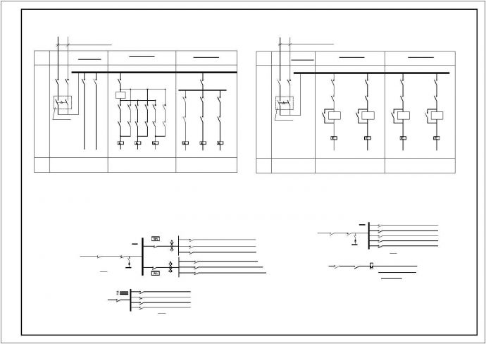 某地车库电气设计cad图纸（共8张）_图1