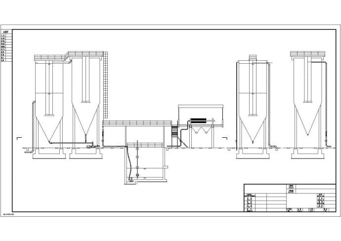 某石材城二期废水处理工艺设计详细方案CAD图纸_图1